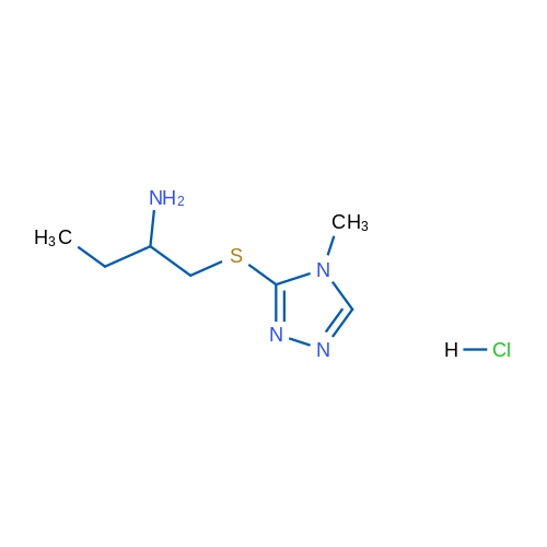 1-((4-Methyl-4h-1,2,4-triazol-3-yl)thio)butan-2-amine hydrochloride 5g