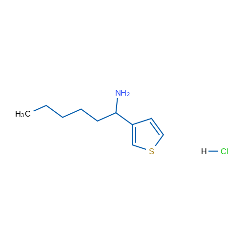 1-(Thiophen-3-yl)hexan-1-amine hydrochloride 1g