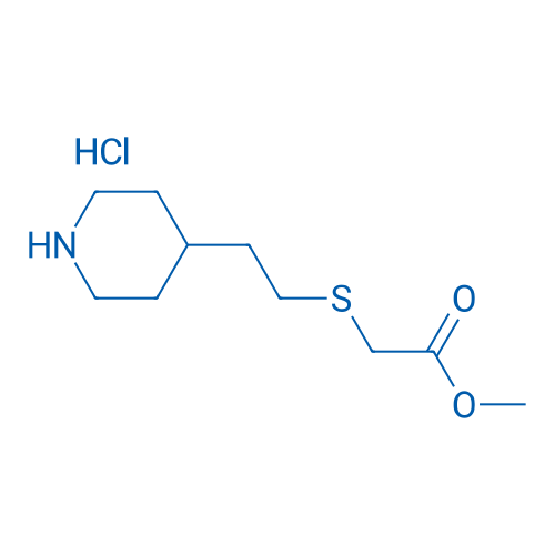 Methyl 2-([2-(piperidin-4-yl)ethyl]sulfanyl)acetate hydrochloride 1g