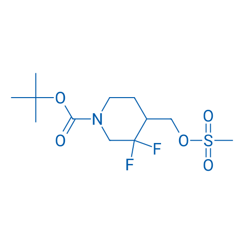 tert-Butyl 3,3-difluoro-4-((methylsulfonyloxy)methyl)piperidine-1-carboxylate 1g