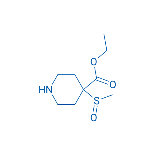 Ethyl 4-methanesulfinylpiperidine-4-carboxylate 1g
