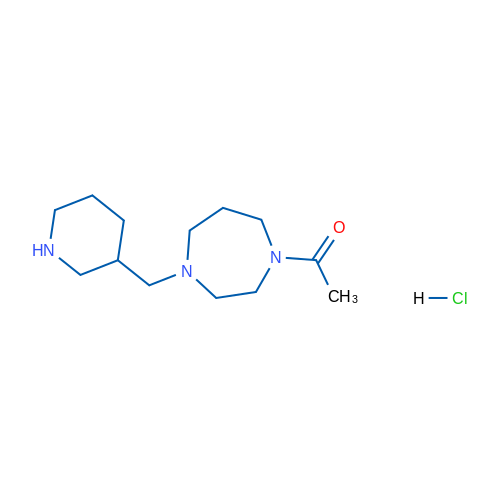 1-{4-[(piperidin-3-yl)methyl]-1,4-diazepan-1-yl}ethan-1-one hydrochloride 1g