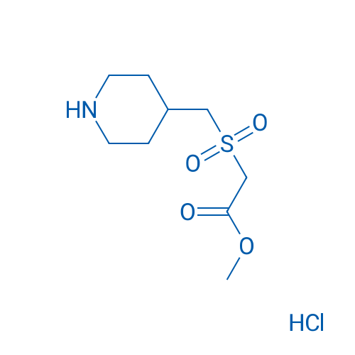 Methyl 2-[(piperidin-4-ylmethyl)sulfonyl]acetate hydrochloride 1g