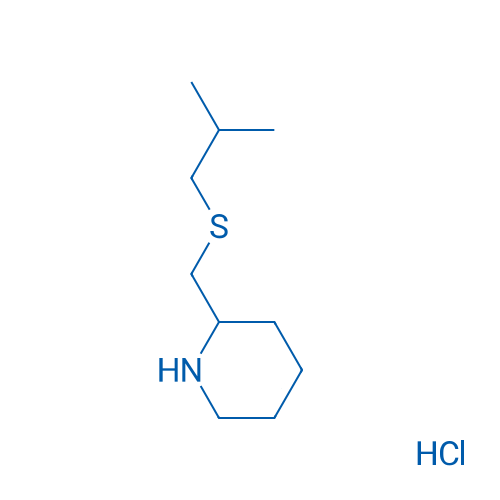 2-([(2-Methylpropyl)sulfanyl]methyl)piperidine hydrochloride 1g
