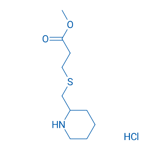 Methyl 3-[(piperidin-2-ylmethyl)sulfanyl]propanoate hydrochloride 1g