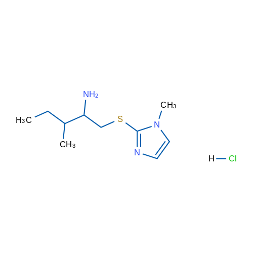 3-Methyl-1-((1-methyl-1h-imidazol-2-yl)thio)pentan-2-amine hydrochloride 5g