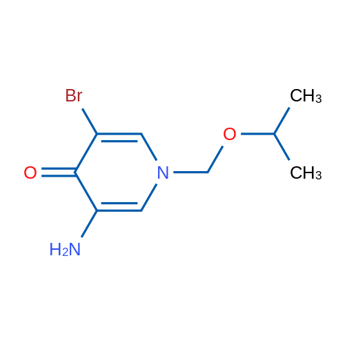 3-Amino-5-bromo-1-[(propan-2-yloxy)methyl]-1,4-dihydropyridin-4-one 1g