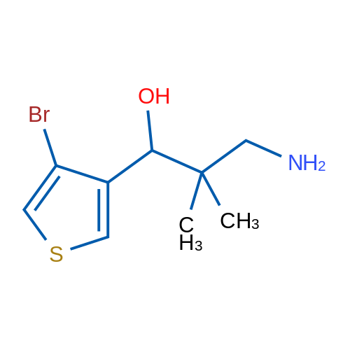 3-Amino-1-(4-bromothiophen-3-yl)-2,2-dimethylpropan-1-ol 1g