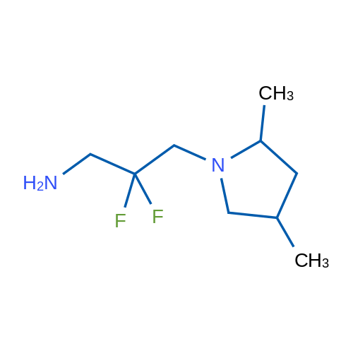 3-(2,4-Dimethylpyrrolidin-1-yl)-2,2-difluoropropan-1-amine 1g