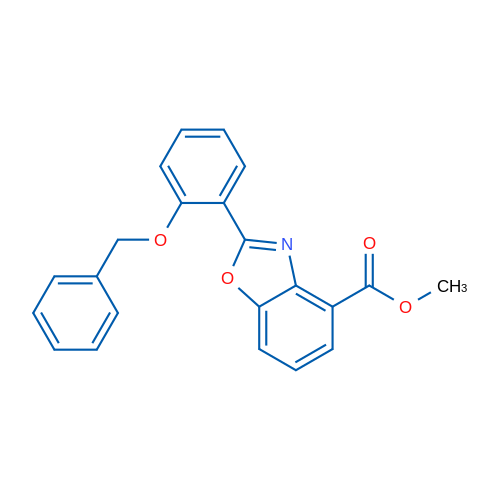 Methyl 2-(2-(benzyloxy)phenyl)benzo[d]oxazole-4-carboxylate 1g