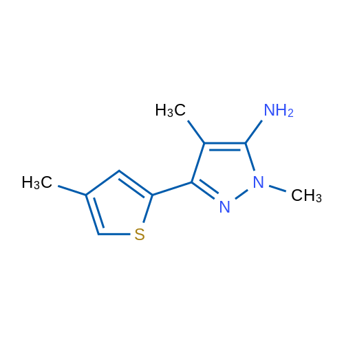1,4-Dimethyl-3-(4-methylthiophen-2-yl)-1H-pyrazol-5-amine 1g