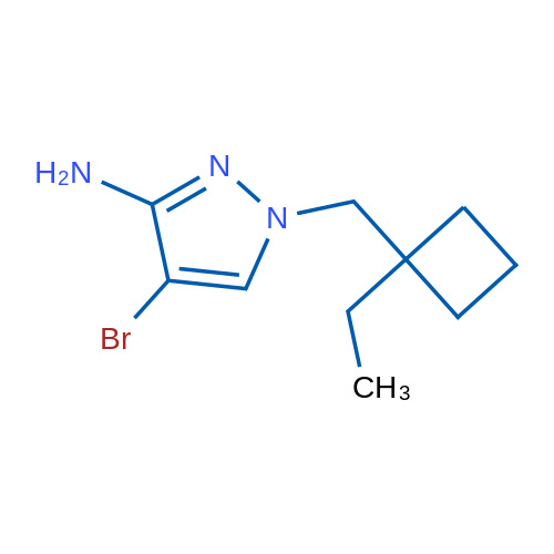 4-Bromo-1-[(1-ethylcyclobutyl)methyl]-1H-pyrazol-3-amine 1g