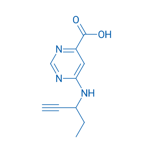 6-[(Pent-1-yn-3-yl)amino]pyrimidine-4-carboxylic acid 1g