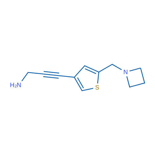 3-{5-[(azetidin-1-yl)methyl]thiophen-3-yl}prop-2-yn-1-amine 1g