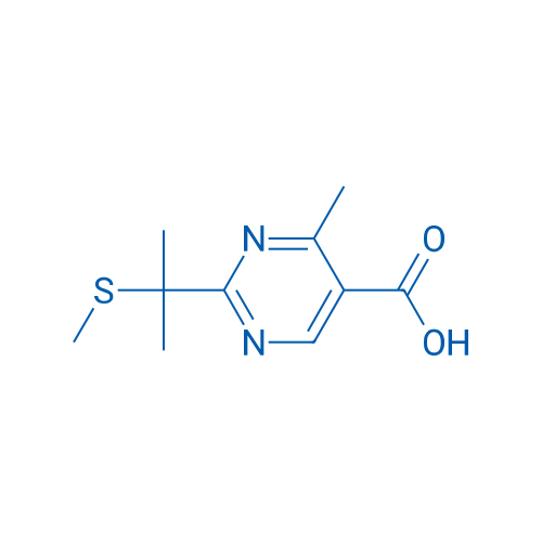 4-Methyl-2-[2-(methylsulfanyl)propan-2-yl]pyrimidine-5-carboxylic acid 1g