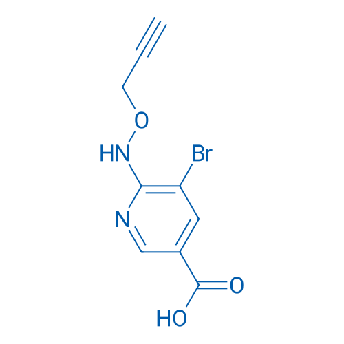 5-Bromo-6-[(prop-2-yn-1-yloxy)amino]pyridine-3-carboxylic acid 1g