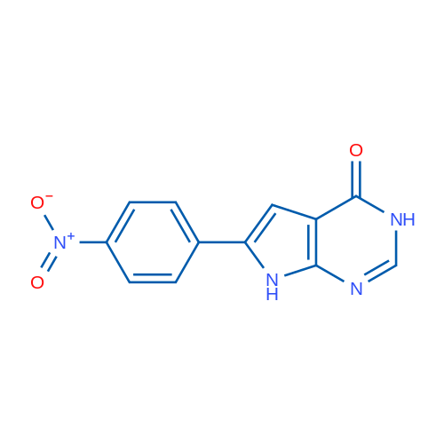 6-(4-Nitrophenyl)-3H-pyrrolo[2,3-d]pyrimidin-4(7H)-one 1g