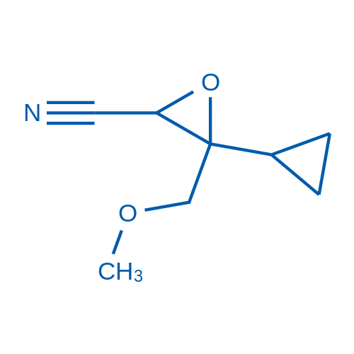 3-Cyclopropyl-3-(methoxymethyl)oxirane-2-carbonitrile 1g