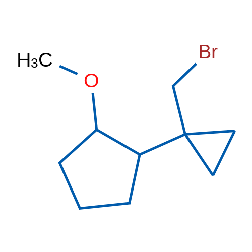 1-[1-(Bromomethyl)cyclopropyl]-2-methoxycyclopentane 1g