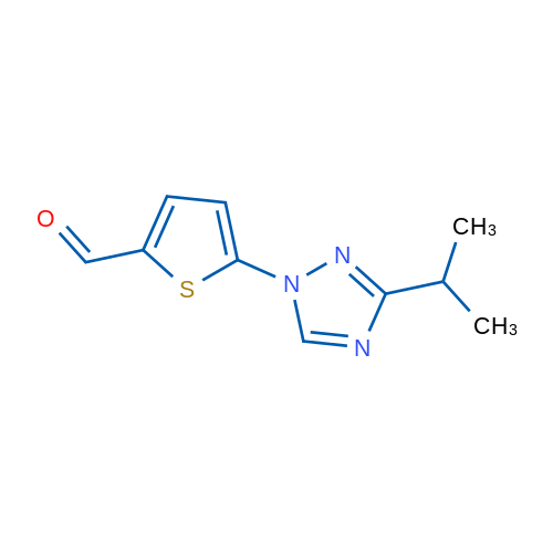 5-[3-(Propan-2-yl)-1H-1,2,4-triazol-1-yl]thiophene-2-carbaldehyde 1g