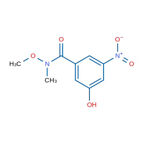 3-Hydroxy-N-methoxy-N-methyl-5-nitrobenzamide 1g
