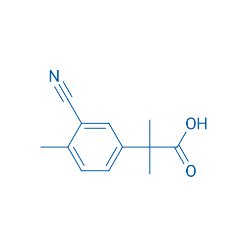 2-(3-Cyano-4-methylphenyl)-2-methylpropanoic acid 1g