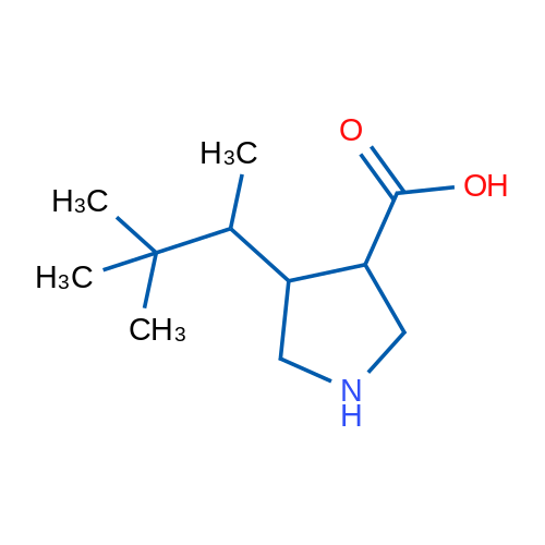 4-(3,3-Dimethylbutan-2-yl)pyrrolidine-3-carboxylic acid 1g