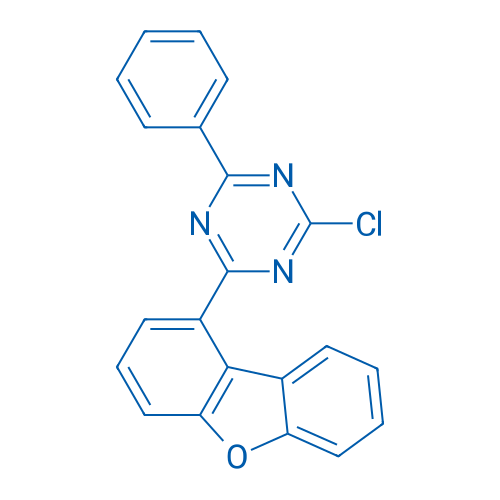 2-Chloro-4-(dibenzo[b,d]furan-1-yl)-6-phenyl-1,3,5-triazine 1g