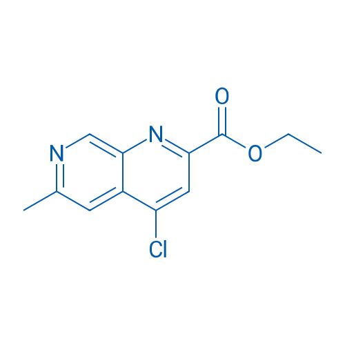 Ethyl 4-chloro-6-methyl-1,7-naphthyridine-2-carboxylate 250mg