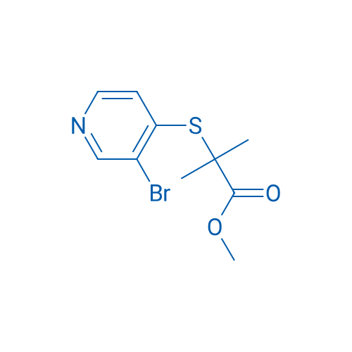 Methyl 2-((3-bromopyridin-4-yl)thio)-2-methylpropanoate 100mg