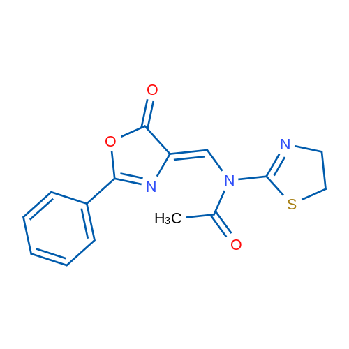 N-(4,5-Dihydro-1,3-thiazol-2-yl)-N-{[(4Z)-5-oxo-2-phenyl-4,5-dihydro-1,3-oxazol-4-ylidene]methyl}acetamide 1g