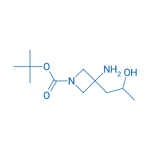 tert-butyl 3-amino-3-(2-hydroxypropyl)azetidine-1-carboxylate 100mg