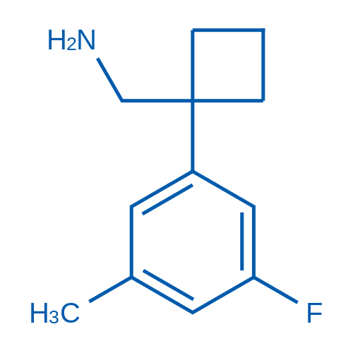 (1-(3-Fluoro-5-methylphenyl)cyclobutyl)methanamine 1g