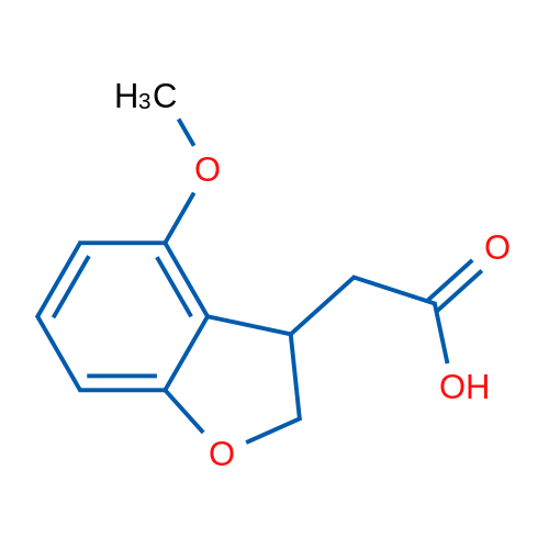 2-(4-Methoxy-2,3-dihydrobenzofuran-3-yl)acetic acid 250mg