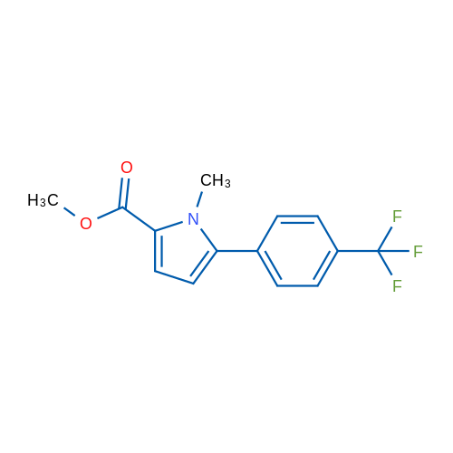 Methyl 1-methyl-5-(4-(trifluoromethyl)phenyl)-1H-pyrrole-2-carboxylate 1g