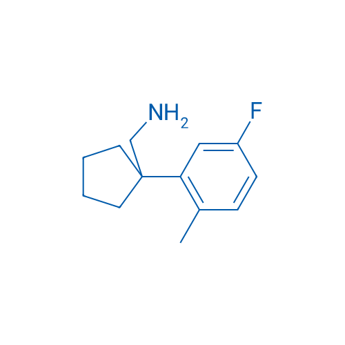(1-(5-Fluoro-2-methylphenyl)cyclopentyl)methanamine 250mg