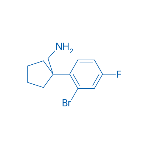 (1-(2-Bromo-4-fluorophenyl)cyclopentyl)methanamine 250mg