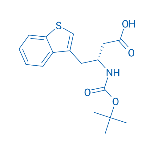 (R)-4-(Benzo[b]thiophen-3-yl)-3-((tert-butoxycarbonyl)amino)butanoic acid 250mg