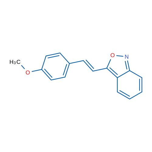 3-[(E)-2-(4-Methoxyphenyl)ethenyl]-2,1-benzoxazole 1g