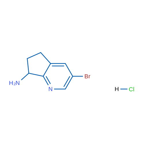 3-Bromo-6,7-dihydro-5H-cyclopenta[b]pyridin-7-amine hydrochloride 1g