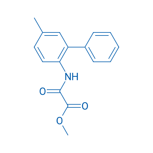 Methyl 2-((5-methyl-[1,1'-biphenyl]-2-yl)amino)-2-oxoacetate 250mg