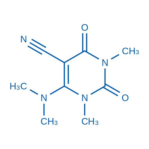 6-(Dimethylamino)-1,3-dimethyl-2,4-dioxo-1,2,3,4-tetrahydropyrimidine-5-carbonitrile 250mg