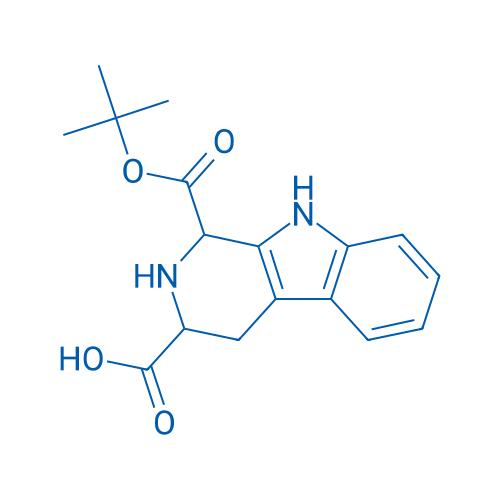 1-(tert-Butoxycarbonyl)-2,3,4,9-tetrahydro-1H-pyrido[3,4-b]indole-3-carboxylic acid 250mg