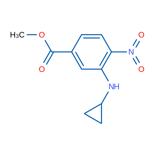 Methyl 3-(cyclopropylamino)-4-nitrobenzoate 1g