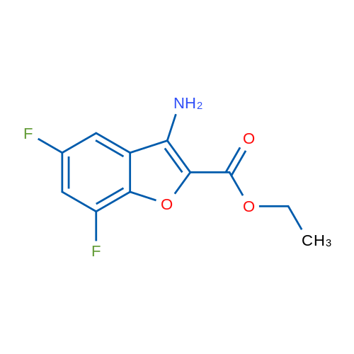 Ethyl 3-amino-5,7-difluorobenzofuran-2-carboxylate 1g