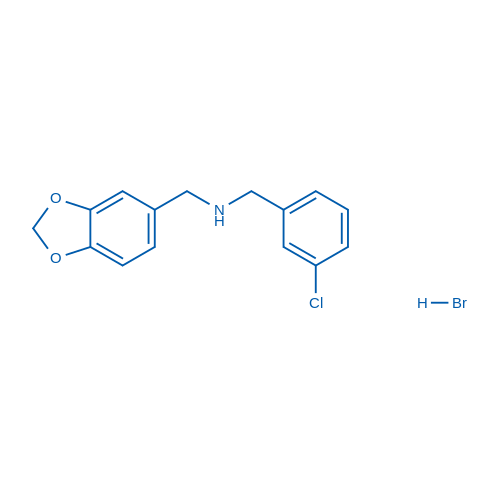 (1,3-Benzodioxol-5-ylmethyl)(3-chlorobenzyl)amine hydrobromide 1g