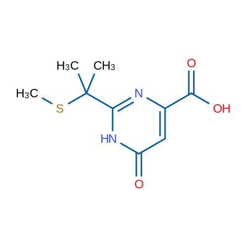 2-[2-(Methylsulfanyl)propan-2-yl]-6-oxo-1,6-dihydropyrimidine-4-carboxylic acid 1g
