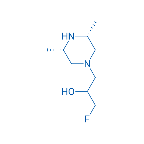 1-[(3R,5S)-3,5-Dimethylpiperazin-1-yl]-3-fluoropropan-2-ol 1g
