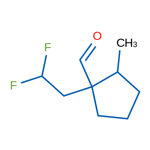 1-(2,2-Difluoroethyl)-2-methylcyclopentane-1-carbaldehyde 1g