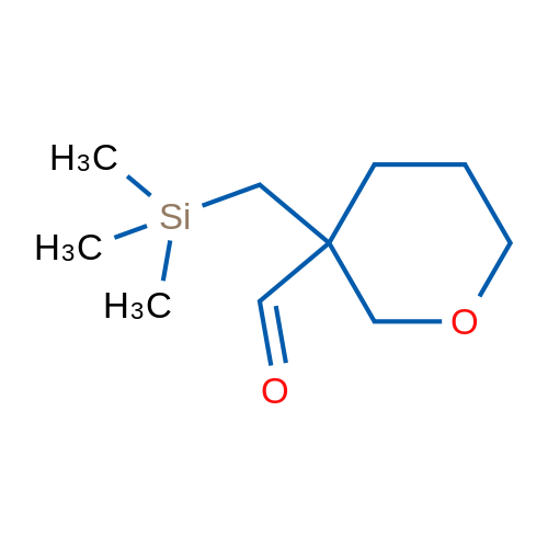 3-[(Trimethylsilyl)methyl]oxane-3-carbaldehyde 1g